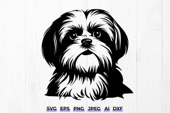 Adorable Dog Portrait SVG