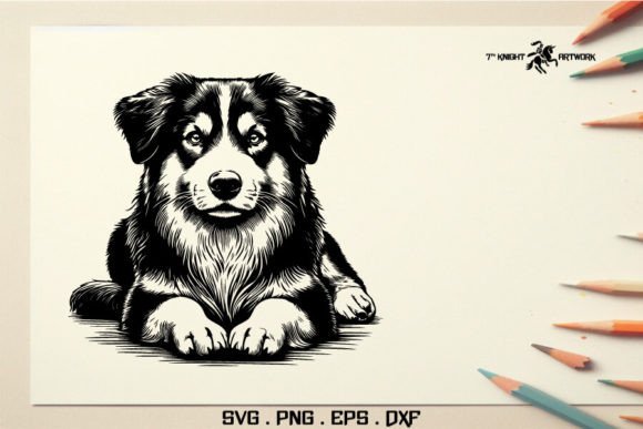 Australian Shepherd Dog Svg