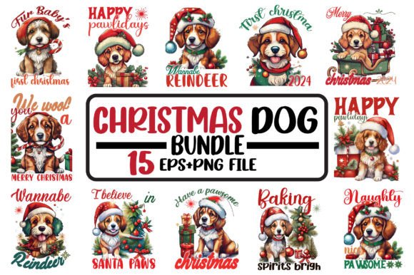 Christmas Dog Bundle, Dog SVG, T-Shirt