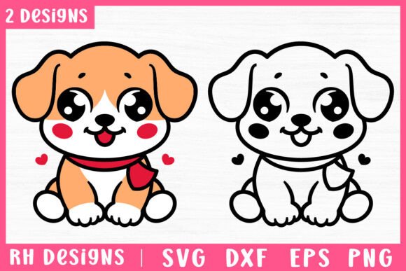 Cute Dog SVG Cute Puppy Cut File