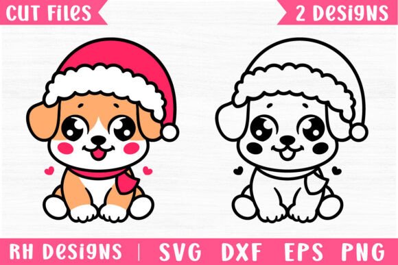 Cute Puppy SVG for Holiday Embroidery