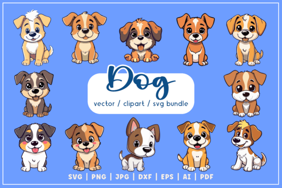 Dog SVG Vector Clipart