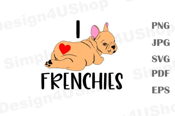 Frenchie Dog Svg Design