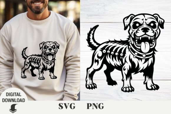 Halloween Zombie Dog Svg