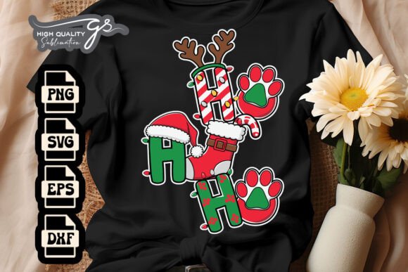 Ho Ho Ho Xmas Dog SVG