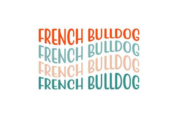 Retro French Bulldog Dog SVG