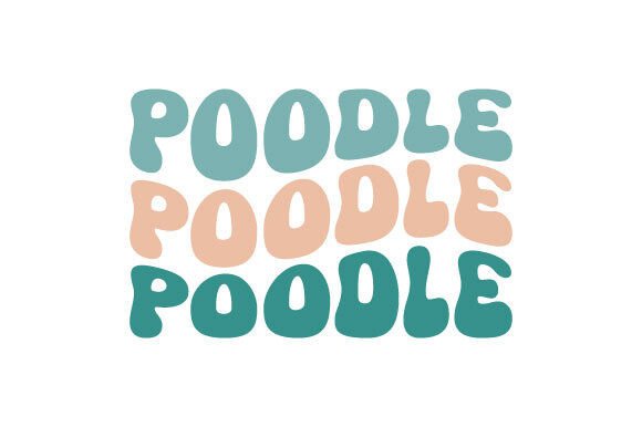 Retro Poodle Dog SVG