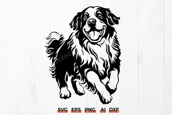 Running Dog SVG Design