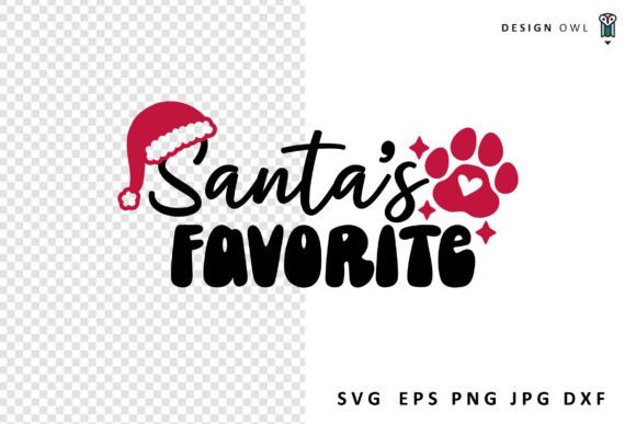 Santa s Favorite - Christmas Dog SVG