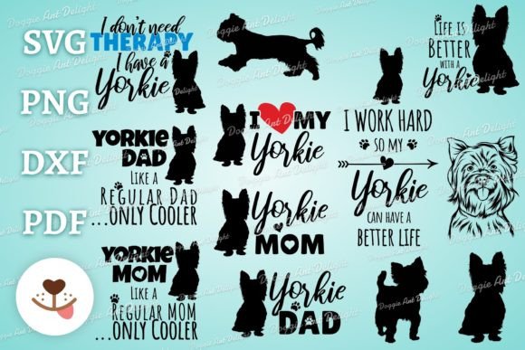 Yorkie Dog Svg Bundle
